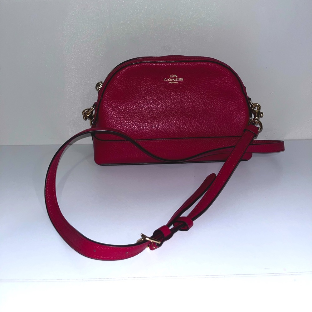Red coach purse